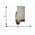 thumbnail image 5 of allen + roth Merington 6.5-in 1-Light Brushed Nickel Transitional Vanity Light, 5 of 5