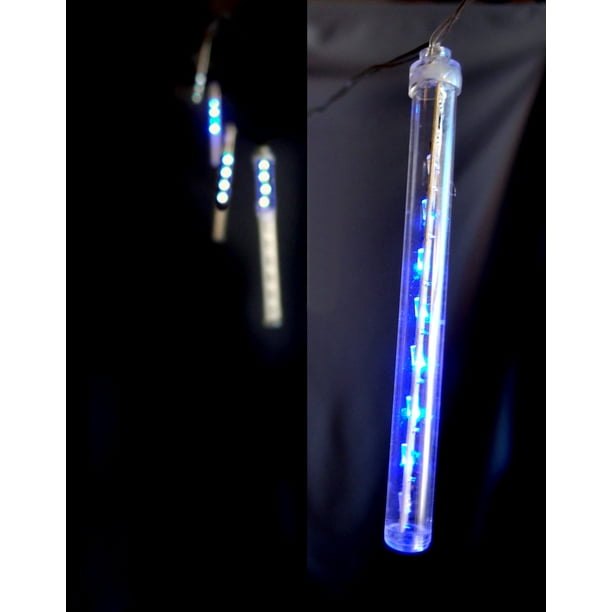 Fantado Battery Operated LED Meteor Snowfall Light Tubes Blue by