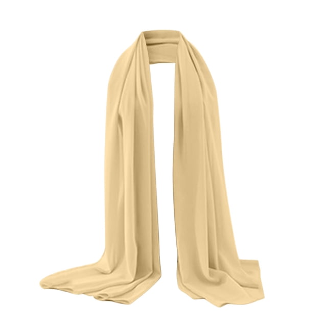 Hontri Shawls and Wraps Women's Soft Solid Color Shawl Baotou Pearl Chiffon Shawl