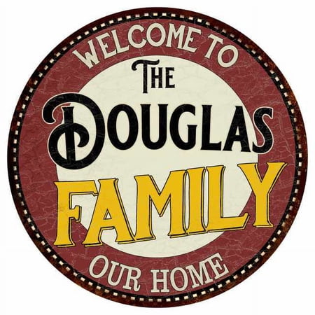 The Douglas Family 12 Round Metal Sign Kitchen Game Room Décor 200120038287