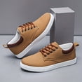 thumbnail image 3 of Men's Casual Sneakers - Slip-Resistant PVC Sole, Breathable Fabric Upper  & Casual Attire - All-Season Comfortable Walking Shoes, Minimalist Style & Cushioned PU Insole - Lace-Up Design for Sports, 3 of 9