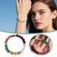 thumbnail image 1 of Rico y Elegante Torre de Oro Amarillo Pulsera de Piedras Naturales Mujer de alta joyería de grado amatista citrino pulsera de cuentas, 1 of 7
