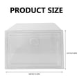 thumbnail image 2 of Myenne Drop Front Shoe Box Stackable Shoe Organizer Shoe Containers Shoes Display Storage Case Bin for Closet 34x18x25CM Transparent, 2 of 10