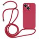 thumbnail image 1 of Funda de silicona líquida para iPhone 14 Plus, color rosa rojo, 1 of 5