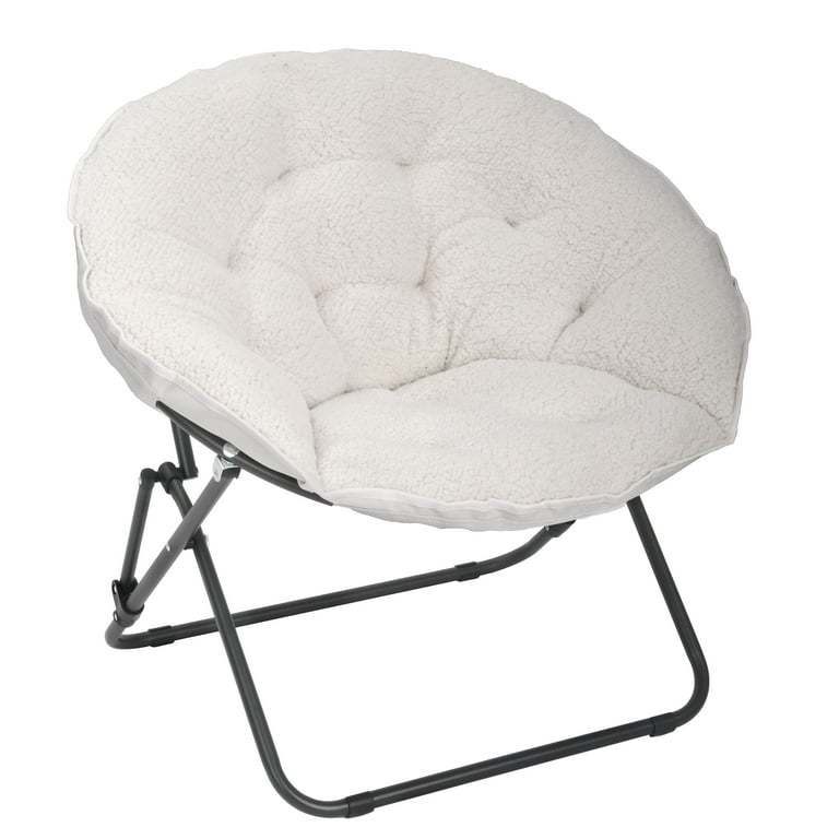 Mainstays white moon chair hot sale