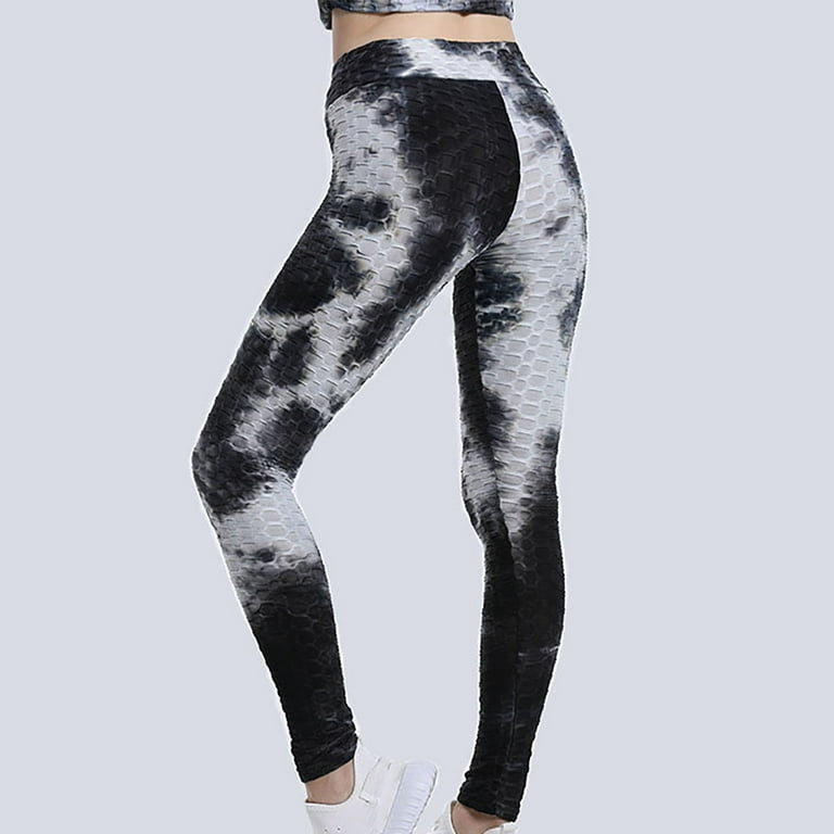 Amtdh Womens Tie Tye Yoga Pants for Women Sweatpants High Waist Slimming  Stretch Tummy Control Workout Pants Butt Lift Tights Workout Pants Fitness  Running Yoga Leggings for Women Black XXL 