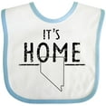 thumbnail image 3 of Inktastic It's Home- State of Nevada Outline Distressed Text Boys or Girls Baby Bib, 3 of 4
