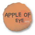thumbnail image 1 of Romantic Expression Eye Orange Round Throw Pillow Home Decoration Cushion, 1 of 3