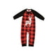 thumbnail image 3 of Sonducket Pijamas navideños a juego con la familia, ropa de salón navideña a cuadros, camisón de manga larga con cuello Pijama Bebé: 6-9M Sonducket AP004036-15, 3 of 6