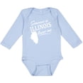thumbnail image 3 of Inktastic Someone in Illinois Loves Me Boys or Girls Long Sleeve Baby Bodysuit, 3 of 5