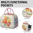 thumbnail image 6 of Lunch Bag Lunch Box for Women Reusable Insulated Lunch Cooler Bags,Large Capacity for Work Travel Picnic,Water-Resistant Pioneer Colorful Floral Lunch Tote Bag Gifts for Woman Mom Pink, 6 of 6
