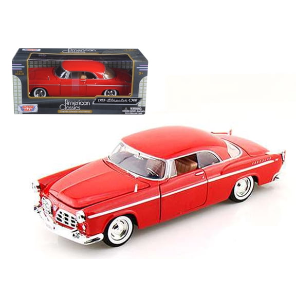 1955 Chrysler C300 Red 1/24 Diecast Model Car by Motormax