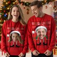 thumbnail image 2 of Christmas Sweaters Print Family Matching Hoodies Casual Loose Fit Holiday Sweatshirts For Parents And Kids Festive Outfits Ugly Christmas Sweaters, 2 of 4