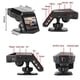 thumbnail image 2 of Dual Lens DVR Camera Car Dash Cam Video Recorder Rear View Monitor DashCam 2Inch Screen 1080P Wide Angle(B), 2 of 5