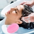 thumbnail image 2 of sebtyili hair scalp massager shampoo brush shower hair brush with long flexible silicone bristles for scalp scrub head massage and hair growth dandruff comb scalp scrubber exfoliator, b, 2 of 9