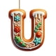 thumbnail image 4 of Adorno personalizado del árbol de Navidad con 26 letras, 8CM U, 4 of 5