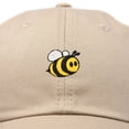 thumbnail image 2 of DALIX Bumble Bee Baseball Cap Dad Hat Embroidered Womens Girls in Khaki, 2 of 6