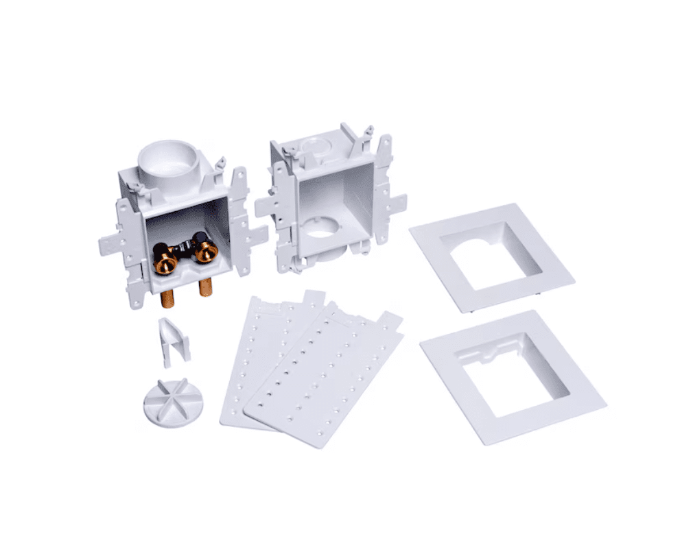 Oatey Moda Quarter turn ball valve Copper sweat Washing machine Outlet Box