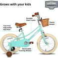 thumbnail image 4 of JOYSTAR Vélos pour Filles pour Enfants de 2 à 12 Ans, 12 Pouces 14 Pouces 16 Pouces 18 Pouces 20 Pouces avec Roues Stabilisatrices, en Rose, Vert, Violet, Bleu et Jaune, 4 of 9