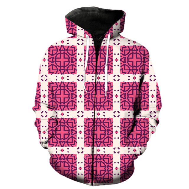 Sudadera con capucha y cremallera para hombre, estilo étnico exótico retro, primavera de 2024, gran oferta, estampado 3D, divertidas camisetas casuales, moda de gran tamaño, manga larga