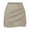 B-468 Beige, variant on Ladies Faux Leather Skirt Pants for Juniors Midi Pleated High Cut Straight Leg Plain High Low Fall Winter Skort Zip Up 2026 Clothing Fashion Regular Fit