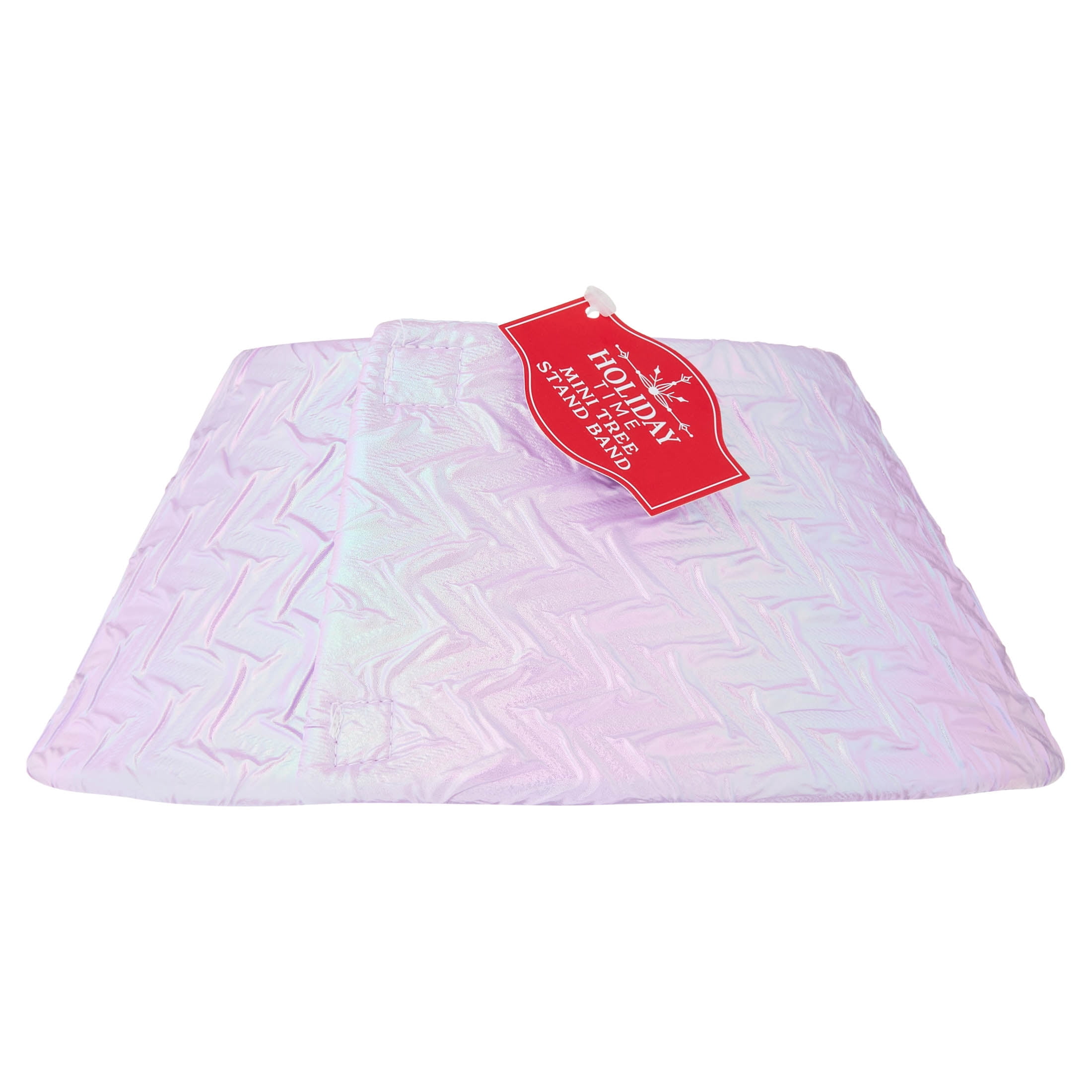 Pinch Pleating Mini Christmas Tree Stand Band, Iridescent, 9", by Holiday Time