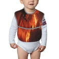 thumbnail image 6 of Hirioo Fiery Dragons Castle Attack for Baby Waterproof Pocket Bib Adjustable Closed for Babies Toddlers with Large Pocket 6-24Months, 6 of 8