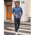 thumbnail image 4 of COOFANDY Men's Long Sleeve Dress Shirt Business Casual Shirts for Men Fall Fashion Shirt, 4 of 6
