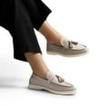 thumbnail image 7 of Women's Slip-On Loafers with Tassel Detail 0.8" Low Heel Comfortable Work Shoes for Women, 7 of 7