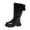 Black, variant on Children Boots Girls High Boots Autumn Winter Zipper Boots High Boots Bowknot Big Kids Boots Size 3 Girl Winter Boot Toddler Shows Girls Children Boot Snow Boots Girls Size 4 Boots for Short Girls