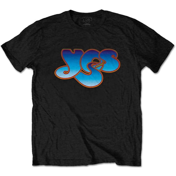 Yes Unisex T-Shirt Classic Blue Logo (Small)