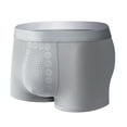 thumbnail image 2 of ruhuadgb Mid-Rise Elastic Waistline U Convex Men Panties Massage Particles Breathable Holes Shorts Briefs Daily Wear, 2 of 8