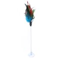 thumbnail image 1 of Cat Teaser Wand Sucker Bell Fake Feather Cat Teaser Toy Pet Sound Toy for Pets, 1 of 10