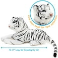 thumbnail image 5 of Saphed the White Tiger | 17 Inch (Excluding the Tail!) Stuffed Animal Plush | By Tiger Tale Toys, 5 of 8