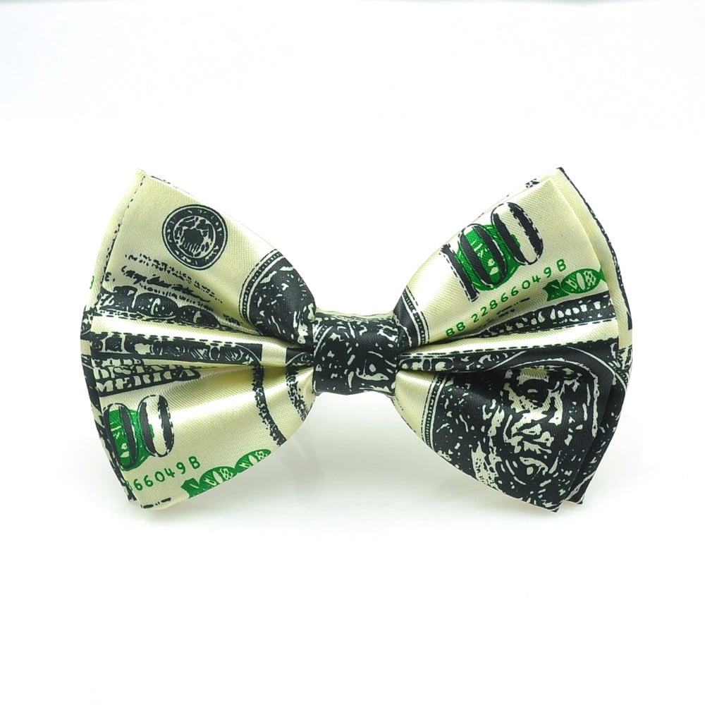 MyPartyShirt - 100 Dollar Bill Bow Tie Wedding Prom Formal Groom Groomsmen Money Cash Tuxedo ...