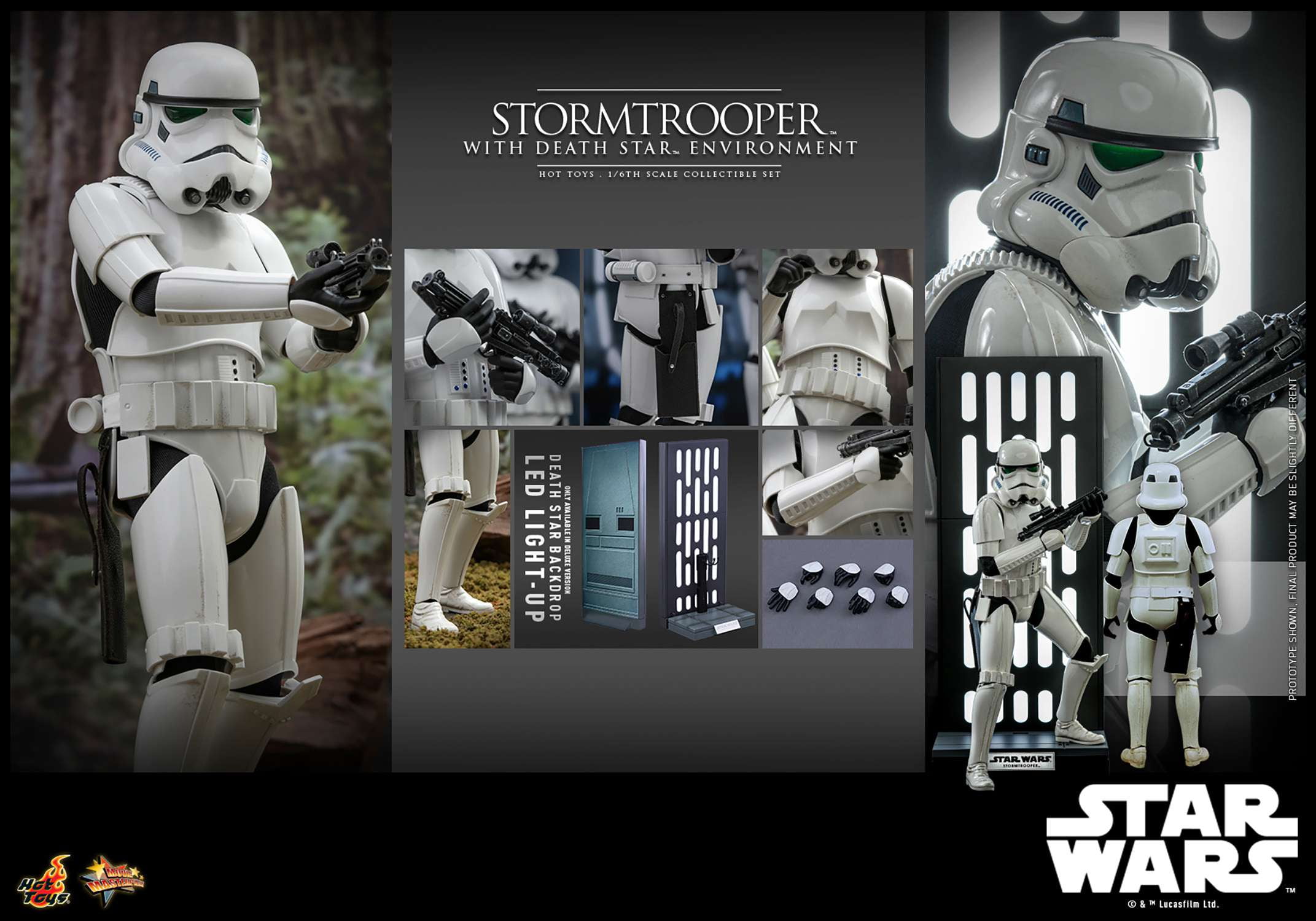 Star Wars Empire Strikes Back Stormtrooper Collectible 1/6 Scale Figure (Death Star Environment)