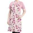 thumbnail image 5 of Pioneer Flower Floral Print Pattern Apron-Garden Aprons for Women with Pockets-Cotton Linen Waterproof Kitchen Cooking Gardening Aprons Adjustable for Kitchen,Cooking,BBQ and Salon 33x27 Inch, 5 of 7