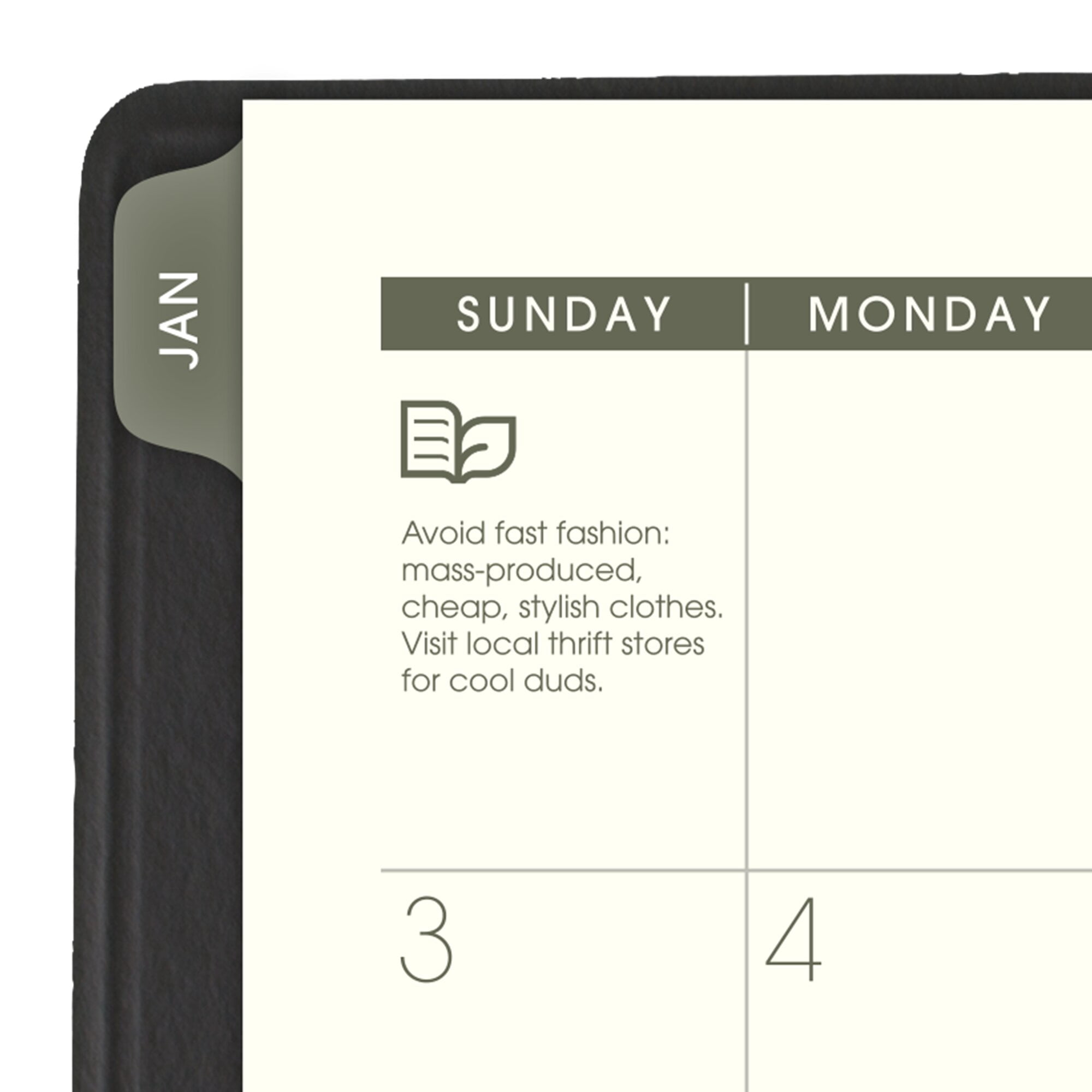 AT-A-GLANCE Recycled 2027 Weekly Monthly Appointment Book Planner Black Small 5