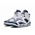 thumbnail image 4 of Ni - ke Ni - ke Air Jordan 6 Retro Olympic Midnight Navy White Shoe CT8529-164 Men Sz 9-13, 4 of 5