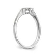 thumbnail image 6 of 14K White Gold Ring Band Wedding Diamond Round , Size 9, 6 of 7