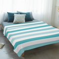 thumbnail image 4 of Aqua Ombre Grey Striped Blanket Soft Cozy Warm Throw Blanket for Couch, Plush Fuzzy Flannel Fleece Blankets for Sofa, Farmhouse Stripe Modern Bed Blankets Lightweight Gifts for Women, 40"x50", 4 of 9
