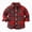 Red, variant on CAUYDY Kids Double Chest Pocket Plaid Flannel Shirt Jacket, Lapel Collar Long Sleeve Button Up Shacket(L101-Purple,12-18 M)