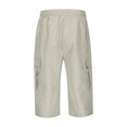 thumbnail image 4 of Men's Cargo Shorts Outdoor Work Pants With Multiple Pockets Summer Casual Comfortable Lightweight Breathable, 4 of 9