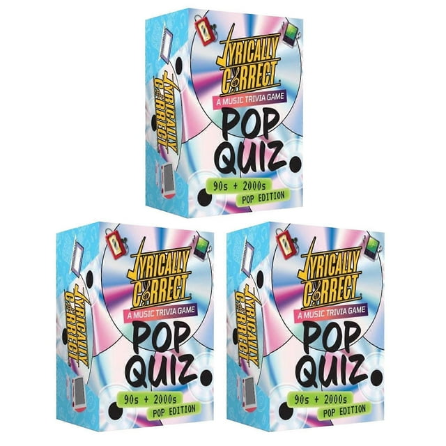 90's & 2000's Music Trivia Card Game, Music Guessing Party Game, Fun Family Game Night Entertainment