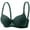 Green-18, variant on HADST Women's Wireless Push-Up Bra Solid Color Sexy Support Lift Bras Comfy Everyday Bralette with Lift Nylon,Spandex