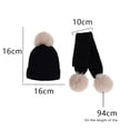 thumbnail image 2 of Bienvenido Conjunto de gorro y bufanda infantil de punto, gorro y bufanda infantil de otoño e invierno., 2 of 5