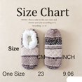 thumbnail image 3 of Unisex Slipper Socks with Non Slip Grips, Thick Fuzzy Socks Lined Warm Mid Calf House Sock 1 Pair for Indoor Floor and Sleep Light Gray, 3 of 4