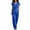 Blue 1, variant on Women's Summer 2 Piece Outfits 2026 Cap Sleeve V Neck Belted Crop Tops Wide Leg Pant Sets Casual Tracksuit