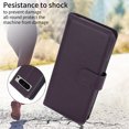thumbnail image 5 of Allytech Wallet Case for Google Pixel 6 Pro with Card Slots & Wrist Strap, [Magnetic Clasp] [RFID Blocking] Kickstand Premium PU Leather Shockproof Full Body Protection Case - Darkpurple, 5 of 6
