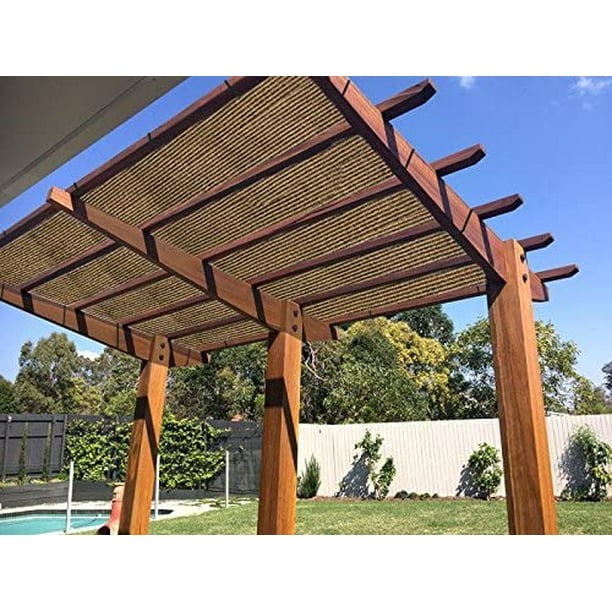 Shatex 90 Shade Cloth Brown Sunblock Fabric with Rope UV Resistant for